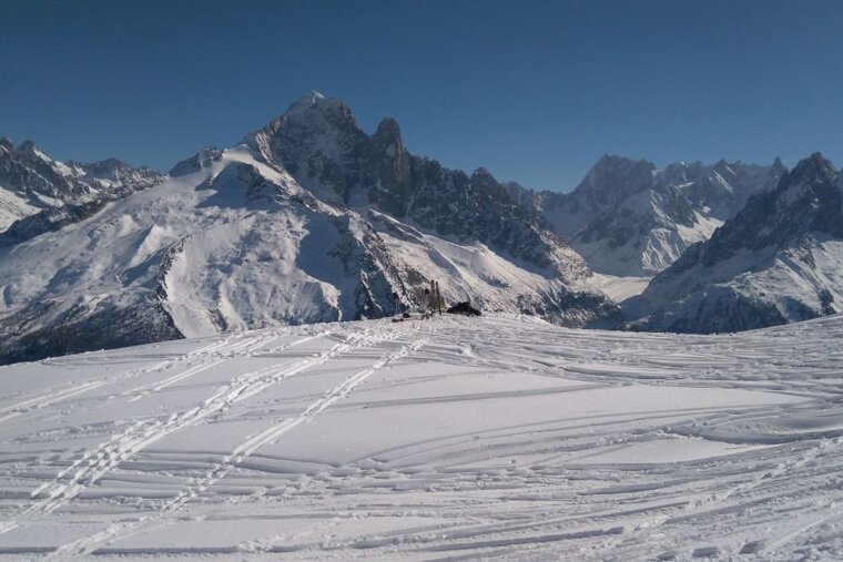 Flegere ski area in Chamonix