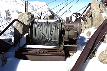 steel structures on the mountain