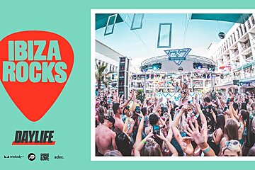 Lovely Laura & Ben Santiago Pool Party at Ibiza Rocks, San Antonio