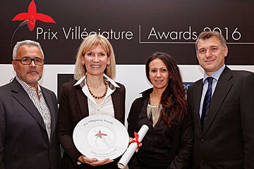 the team at thermes marins spa recieve their award