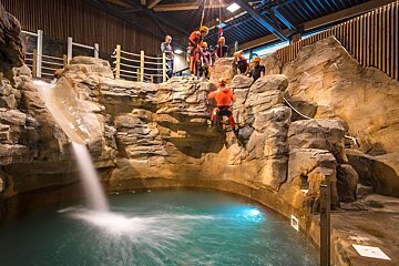 Indoor canyoning at Vesubia Mountain Park
