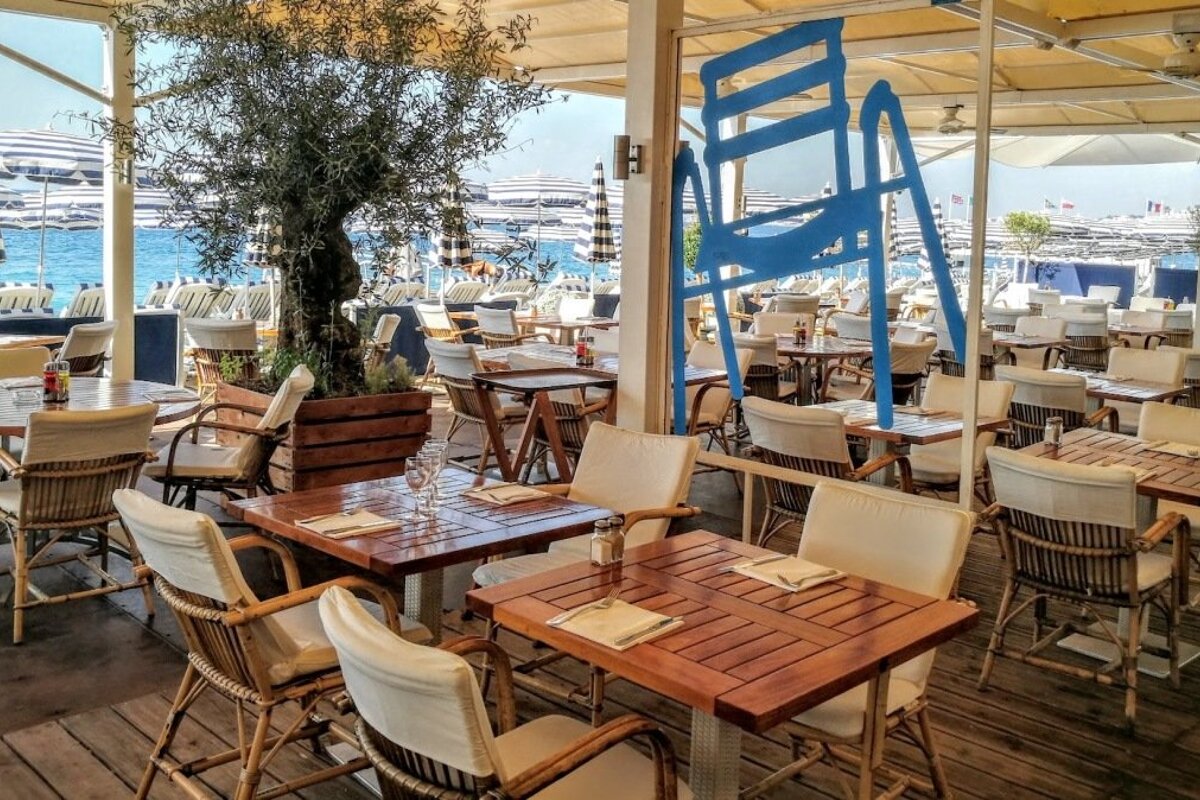 Ruhl Plage Beach Club, Nice restaurant