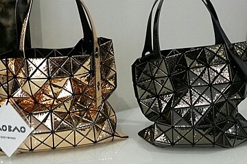 Two bags in a designer shop in antibes