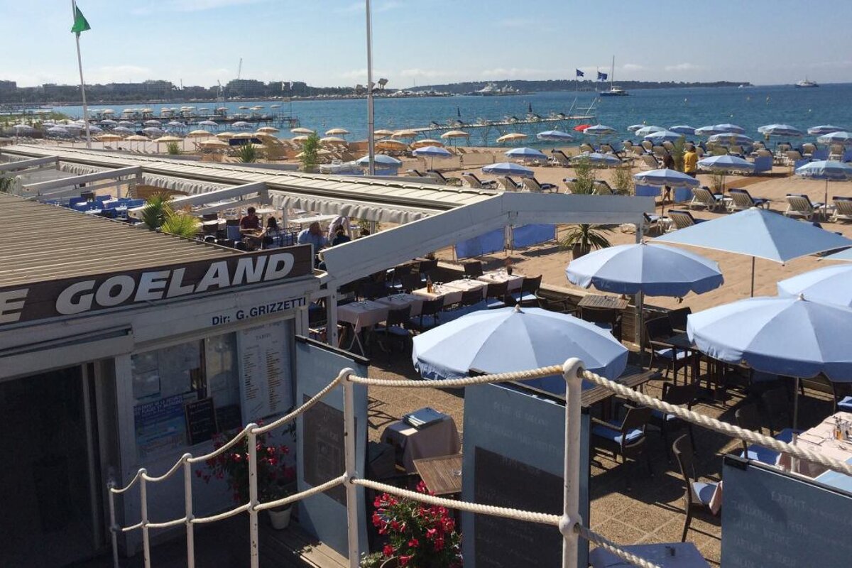 Plage Goeland Beach Club, Cannes beach