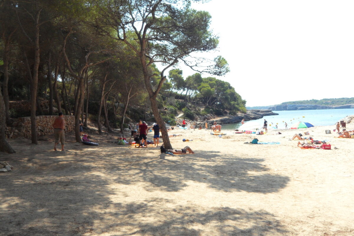 the beach at cala barca