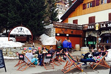La Mine Bar, La Plagne 1800 terrace