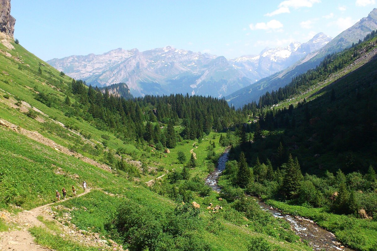 An image of the passy valley near chamonix mont blanc