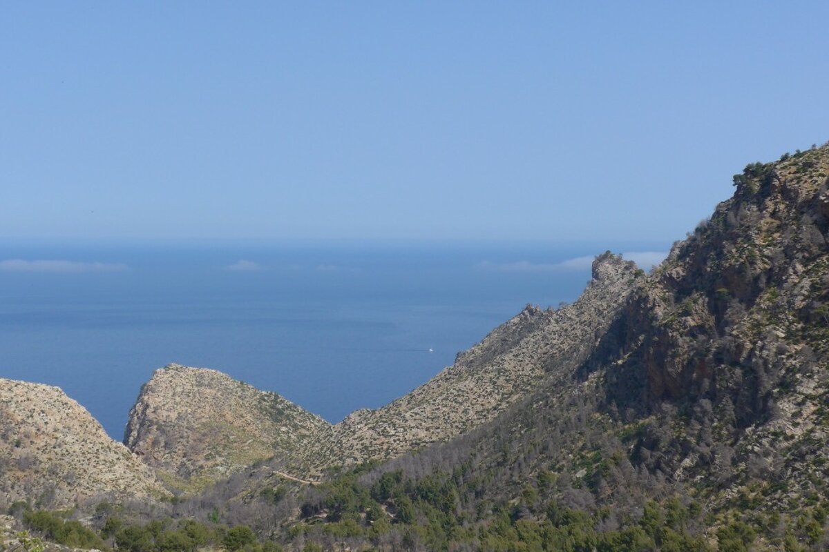 hillsides overlooking the sea in mallorca