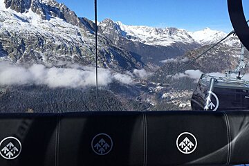 interior shot of the gondola