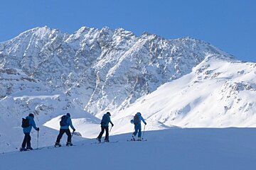 cold looking mountains in val disere