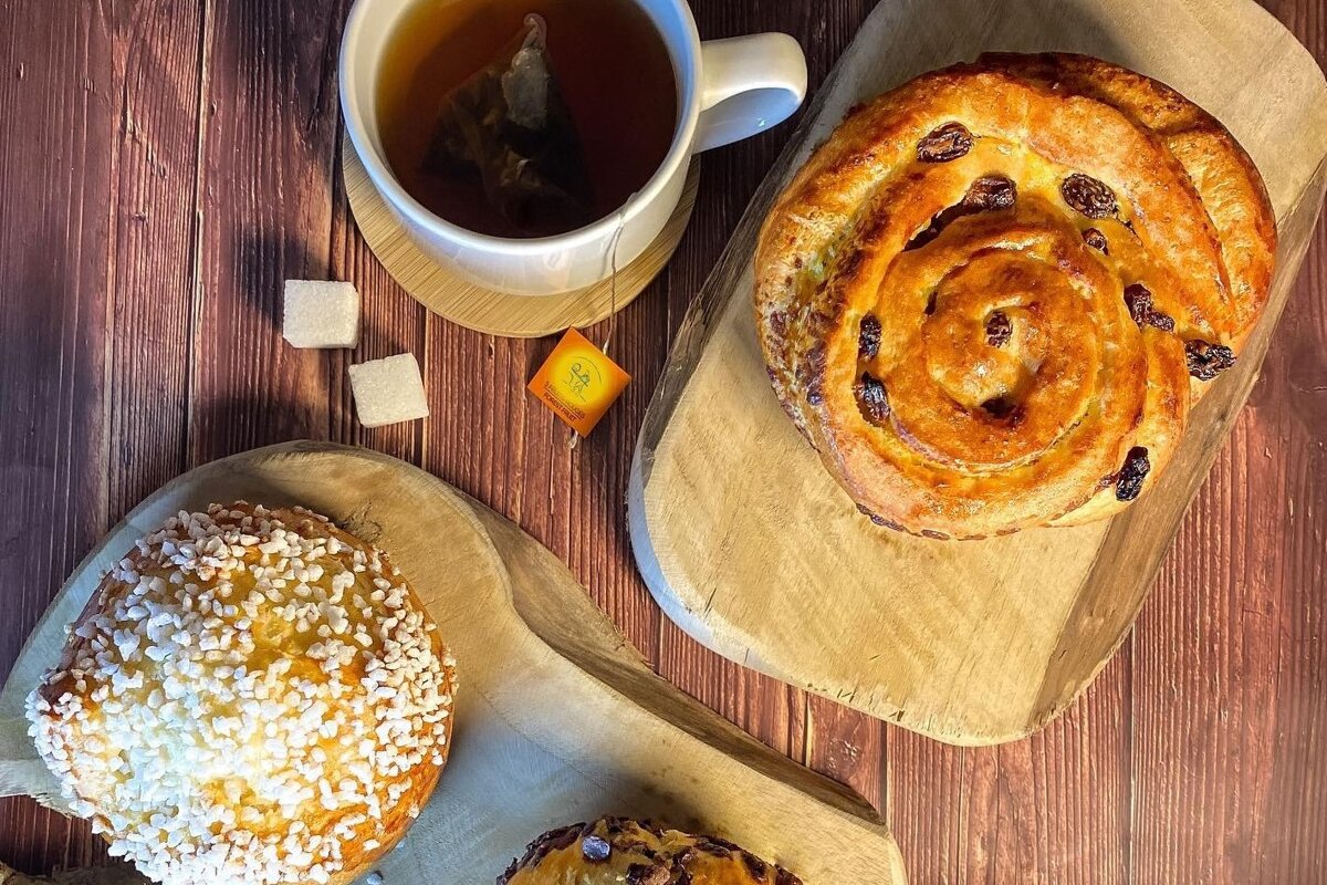 Coffee and pastries at Pain d'Antan Meribel