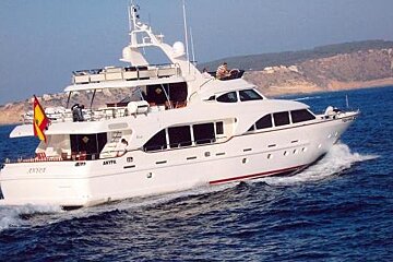 Benetti 100' 30m Motor Yacht, Ibiza exterior