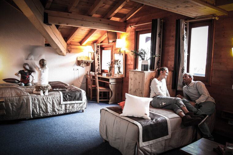 Le Refuge Hotel, Tignes Le Lac family room
