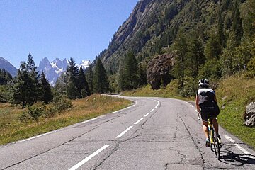 Road biking in Chamonix / Mont Blanc Valley