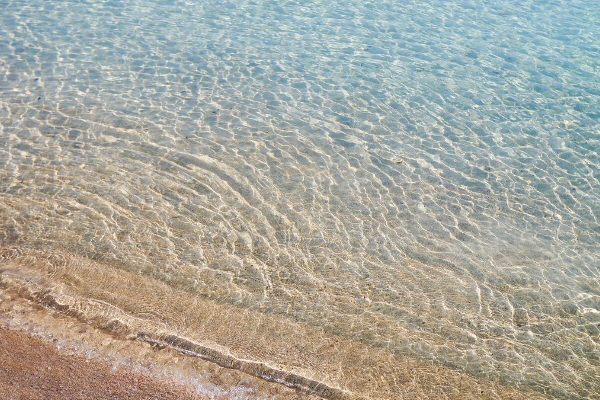 Crystal clear water at cala bassa ibiza