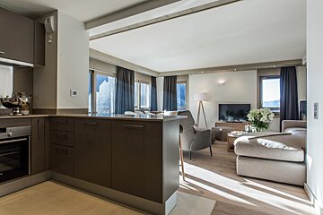Keystone Lodge - Apartment C04, Courchevel Moriond 1650 living-room