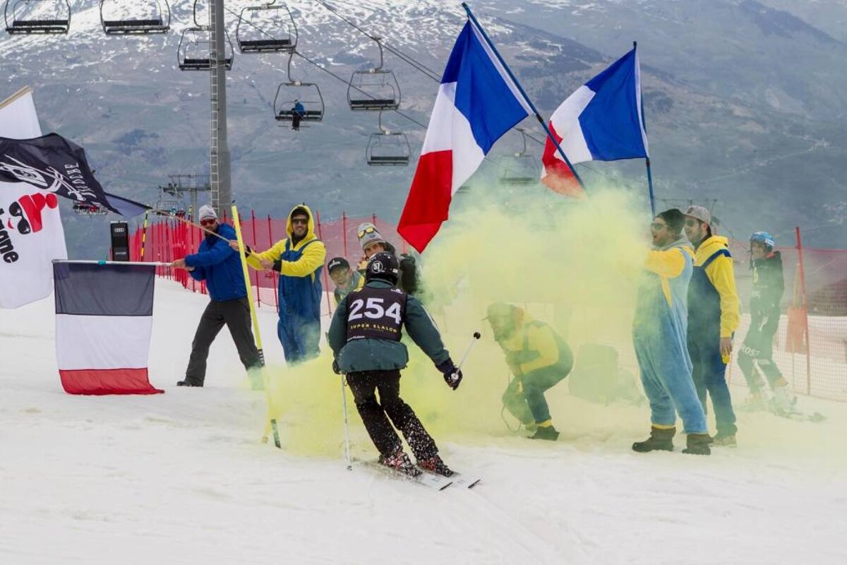 smoke bombs going off