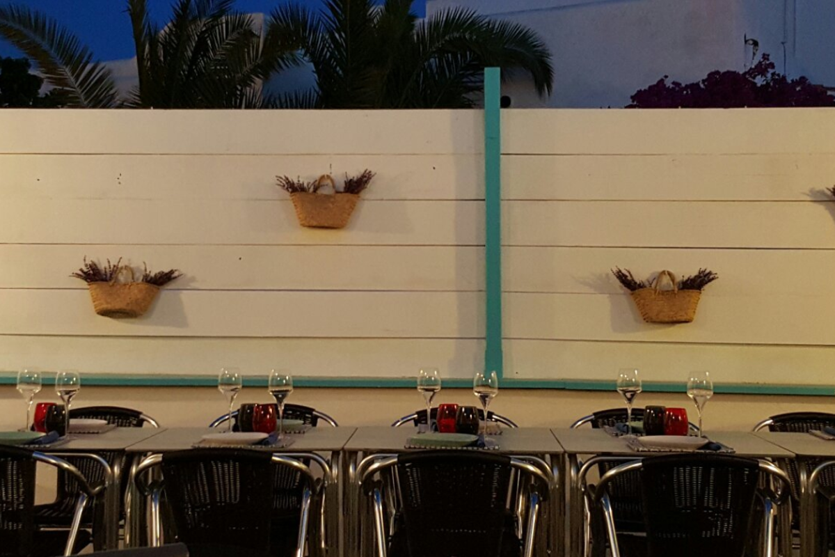 La Mariterranea Restaurant, Formentera restaurant terrasse