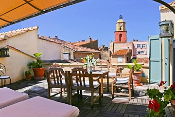 La Ponche Hotel, Saint Tropez terrace