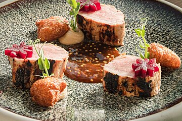 Meat dish at Maricel Restaurant