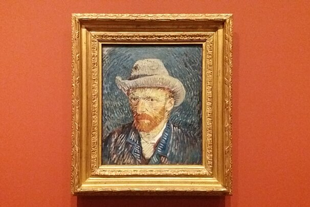 a painting at the Van Gogh foundation