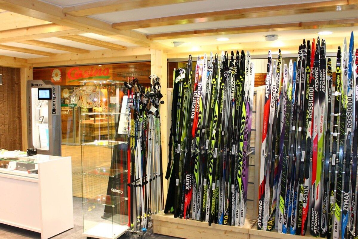 Ravanel & Co - Ski Hire, Chamonix Main Town shop interior