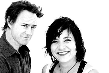 a black & white image of Cock Robin (band)