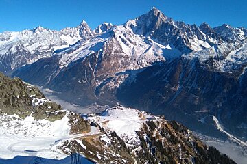 Brevent ski area in Chamonix