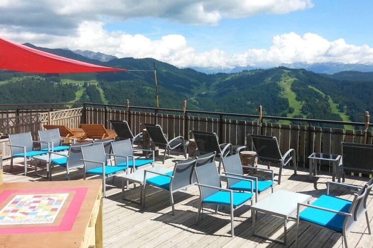 Le Belvedere Restaurant, Les Gets restaurant terrasse