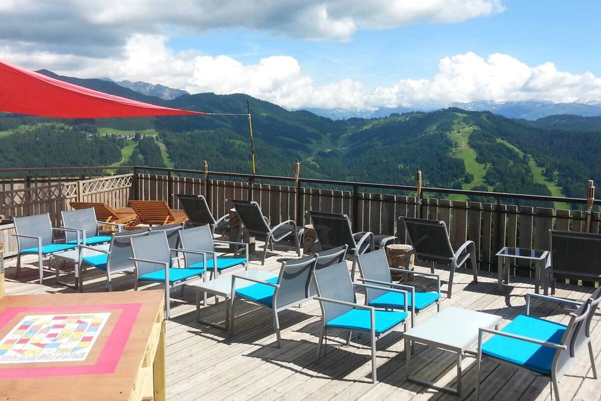 Le Belvedere Restaurant, Les Gets restaurant terrasse