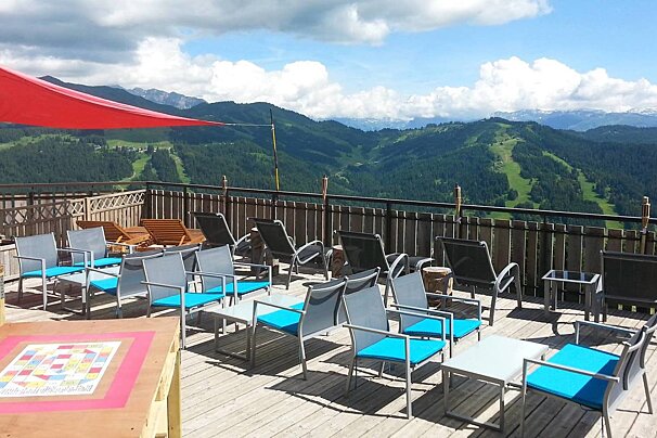 Le Belvedere Restaurant, Les Gets restaurant terrasse