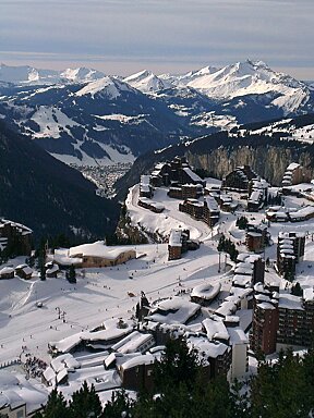 A photo of Avoriaz from above
