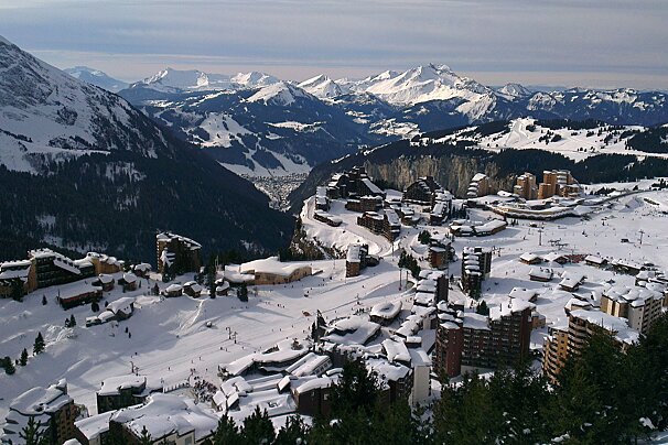 A photo of Avoriaz from above