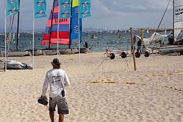beach at peurto pollenca mallorca