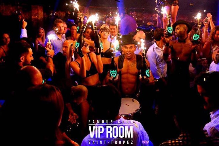 inside the VIP Room St Tropez