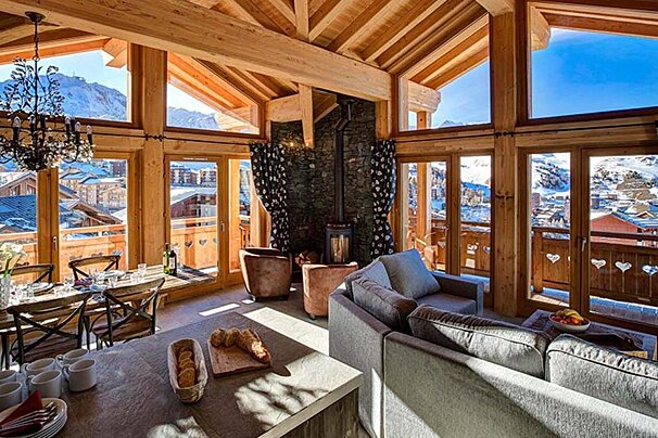 Iris Bleu Chalet, Plagne Soleil / Village living-room