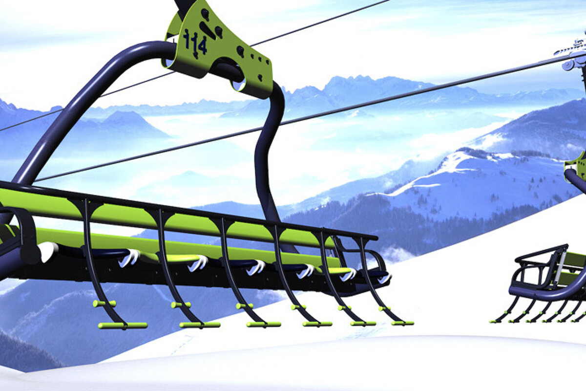 an artists impression of a new ski lift