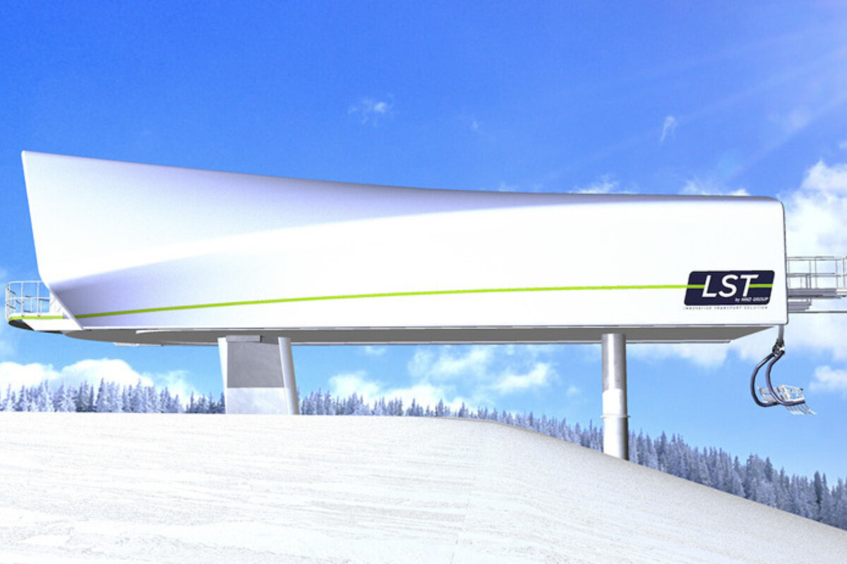 an artists impression of a new ski lift