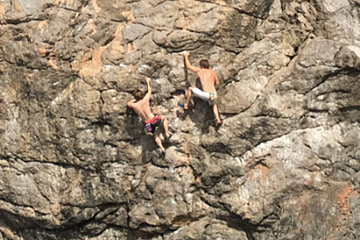 Mallorca, deep water solo climbers dream