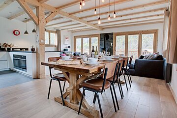 North Star Chalet, Morzine dining room