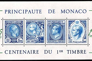 old stamps from monaco