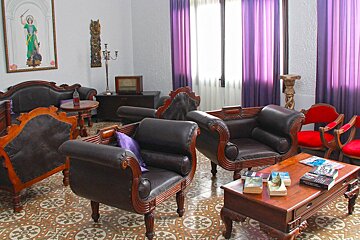 Hostal Buenavista Hotel, Santa Eulalia lounge room 
