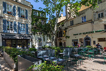 a market square in Provence