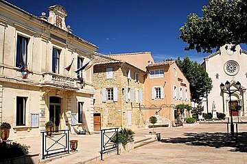 The village of Sainte-Cecile in Cote du Rhone, Provence