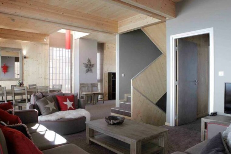 Aiguille Grive Chalet Hotel, Arc 1800 lounge