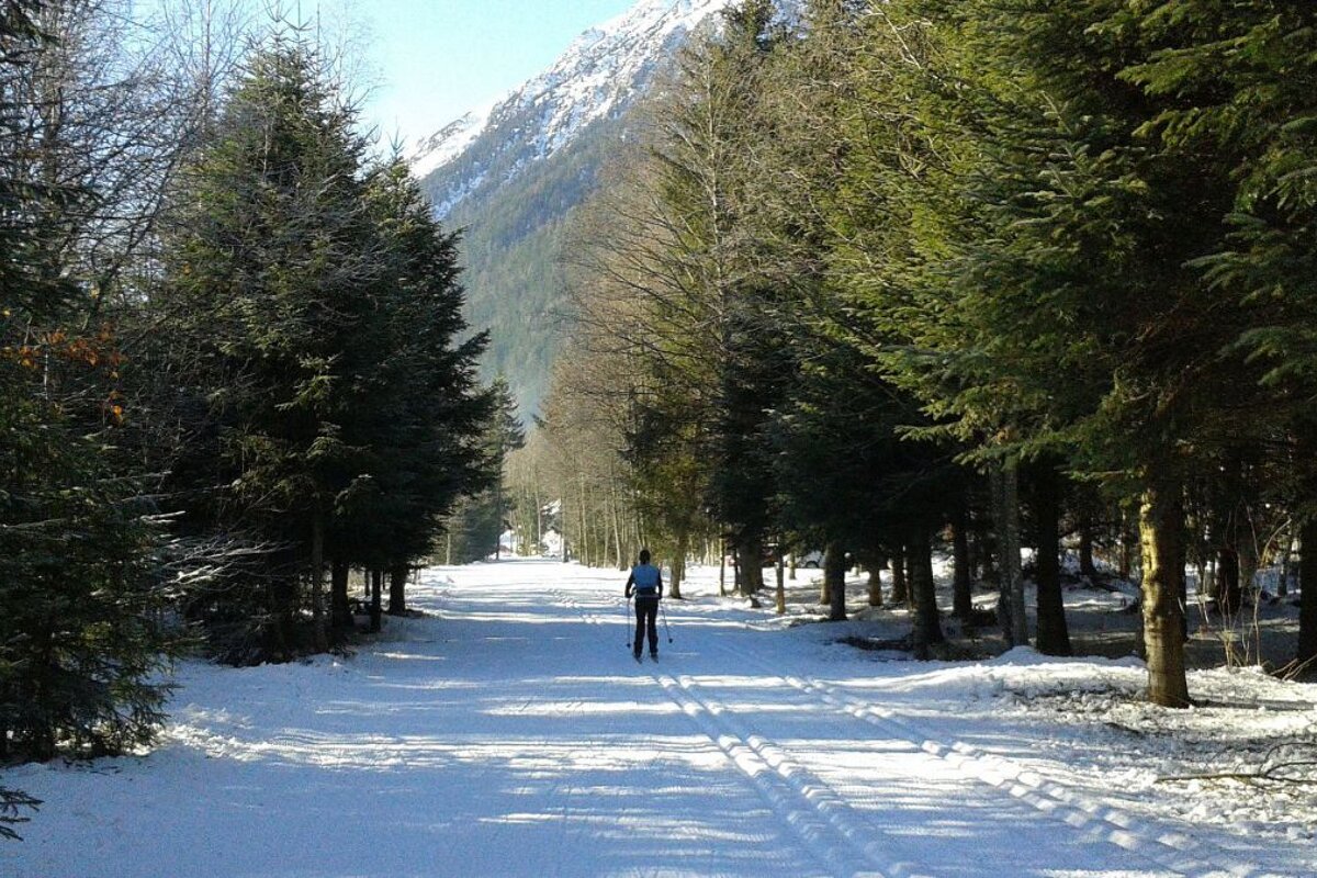 Cross-country ski trails in Chamonix