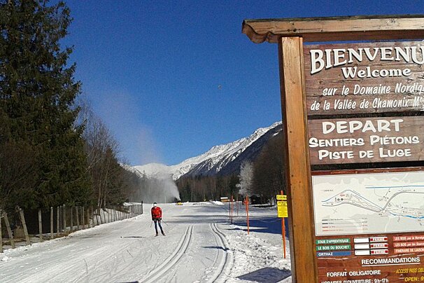 Cross-country skiing in Chamonix