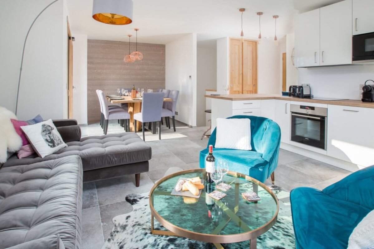 La Constellation Apartment, Morzine living-room