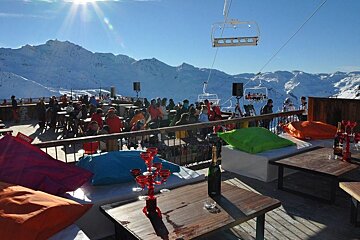 La Folie Douce, Val Thorens terrace