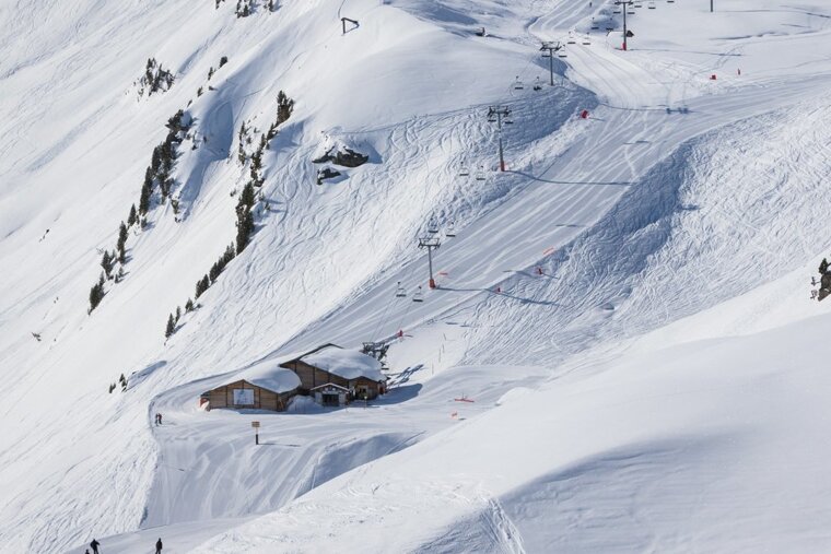 Beautiful snow conditions remain in Méribel